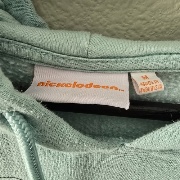 Mens Nickelodeon Sweatshirt Hey Arnold! Green Hoodie - Picture 5 of 7